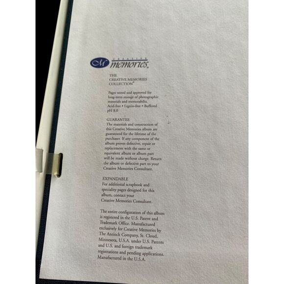 Creative Memories 12x12 Scrapbook Album Blue with Extra White Pages Pack - Picture 10 of 12